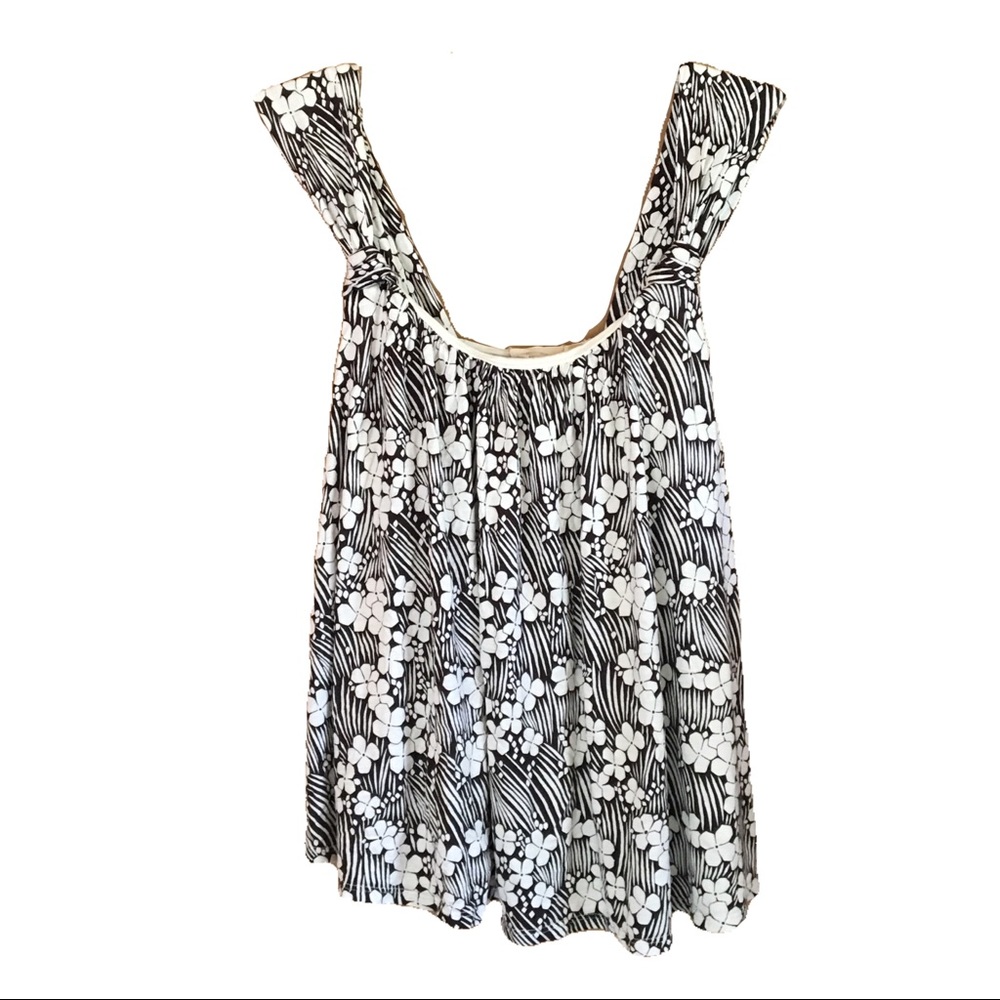 Anthropologie Cherry Blossom Print Tank Top